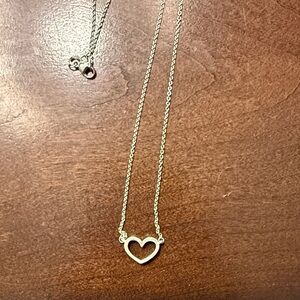 James Avery Silver Heart Necklace